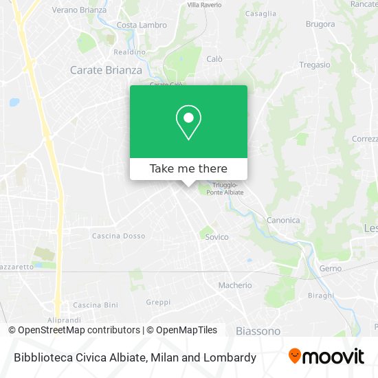 Bibblioteca Civica Albiate map
