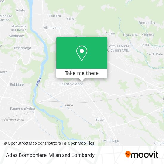 Adas Bomboniere map