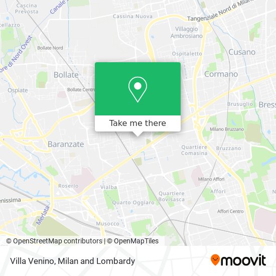 Villa Venino map