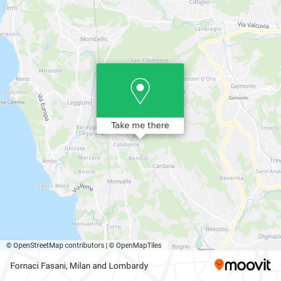 Fornaci Fasani map