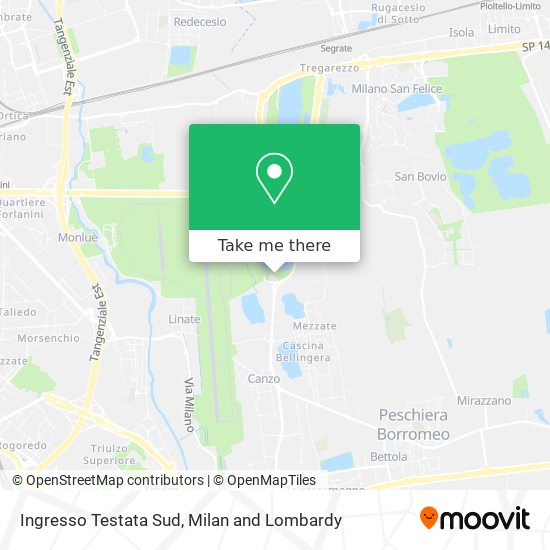 Ingresso Testata Sud map
