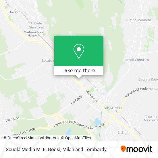 Scuola Media M. E. Bossi map