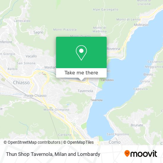 Thun Shop Tavernola map