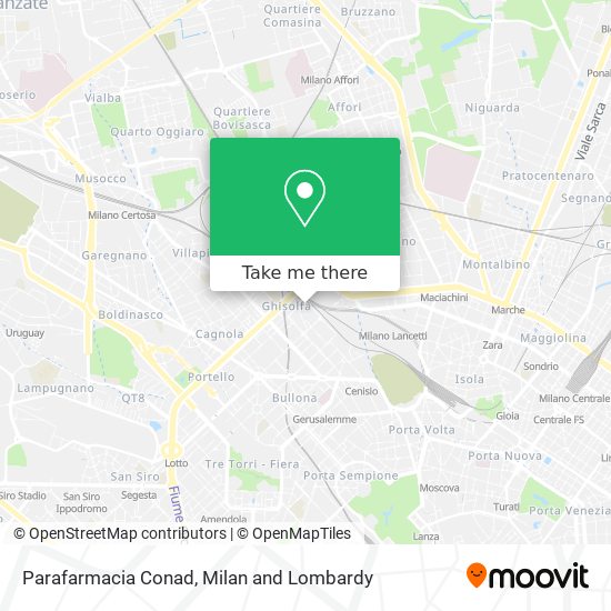 Parafarmacia Conad map