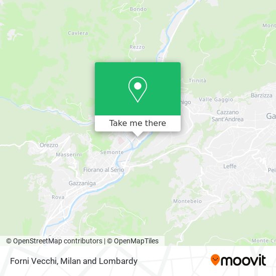 Forni Vecchi map