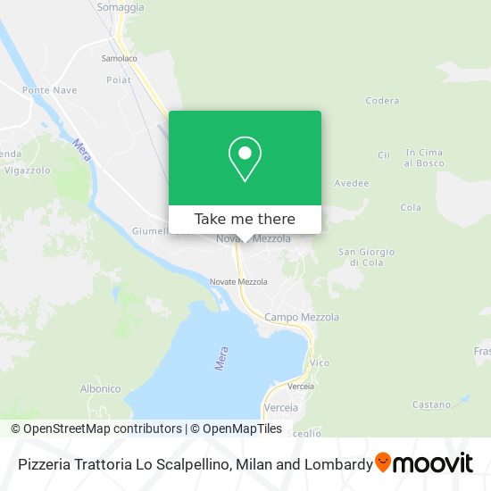 Pizzeria Trattoria Lo Scalpellino map