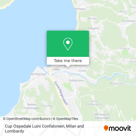 Cup Ospedale Luini Confalonieri map