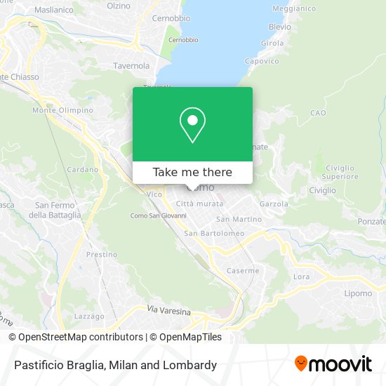 Pastificio Braglia map