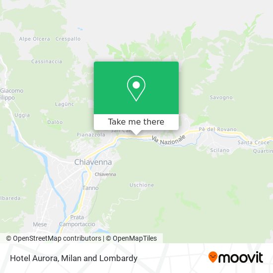 Hotel Aurora map