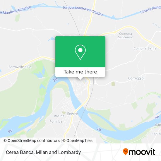 Cerea Banca map