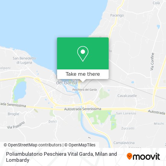 Poliambulatorio Peschiera Vital Garda map
