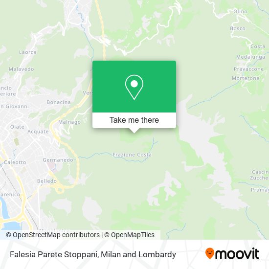 Falesia Parete Stoppani map