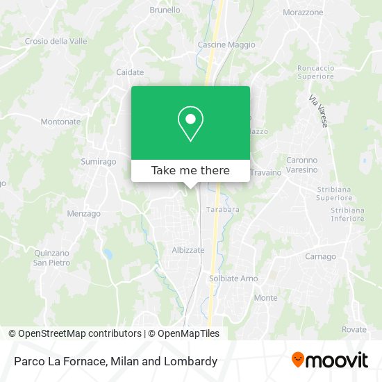Parco La Fornace map