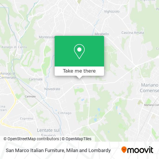 San Marco Italian Furniture map