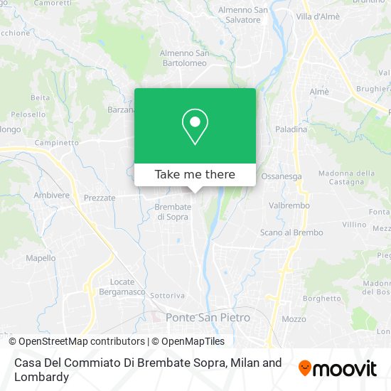 Casa Del Commiato Di Brembate Sopra map