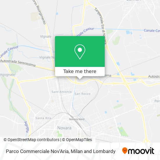 Parco Commerciale Nov'Aria map