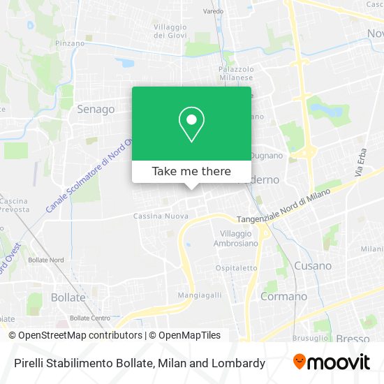 Pirelli Stabilimento Bollate map