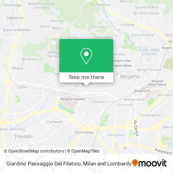 Giardino Passaggio Del Filatoio map