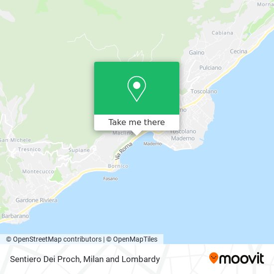 Sentiero Dei Proch map