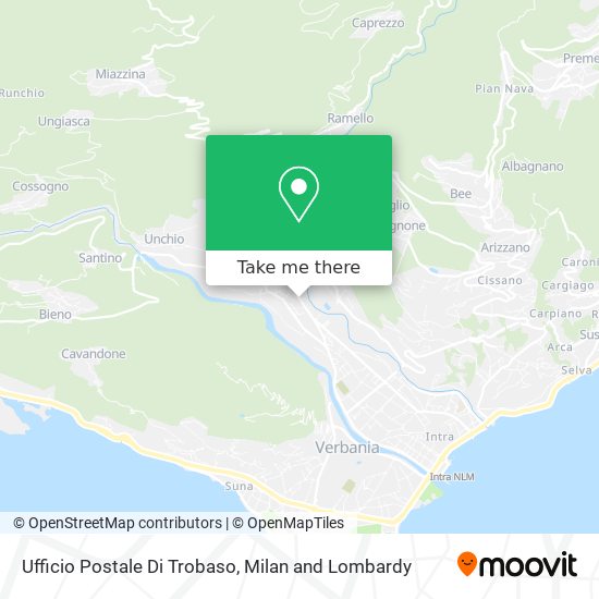 Ufficio Postale Di Trobaso map