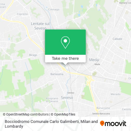 Bocciodromo Comunale Carlo Galimberti map