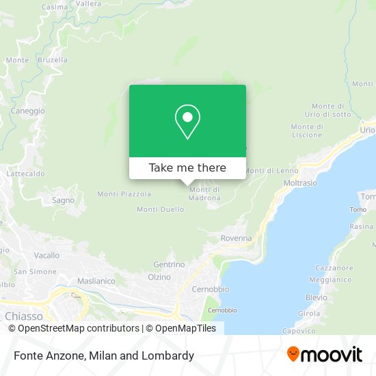 Fonte Anzone map