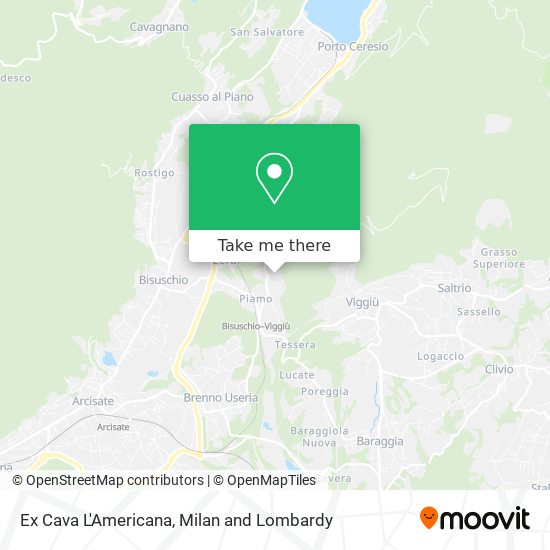 Ex Cava L'Americana map