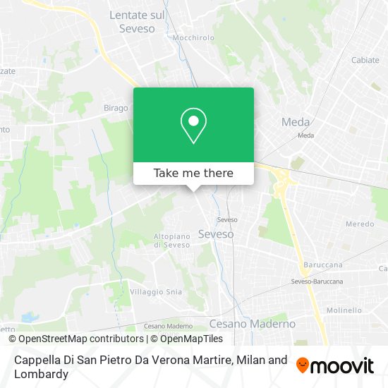 Cappella Di San Pietro Da Verona Martire map