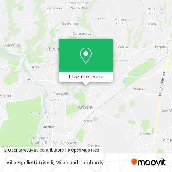 Villa Spalletti Trivelli map