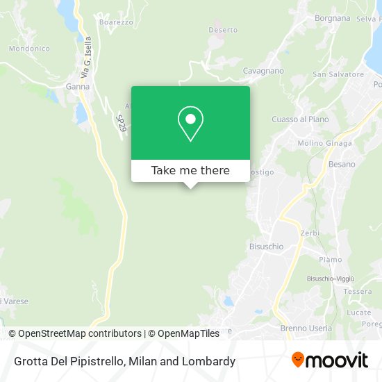 Grotta Del Pipistrello map