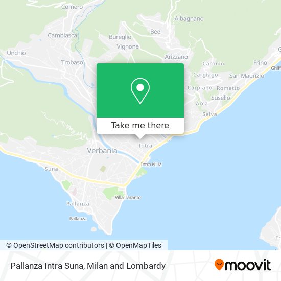 Pallanza Intra Suna map
