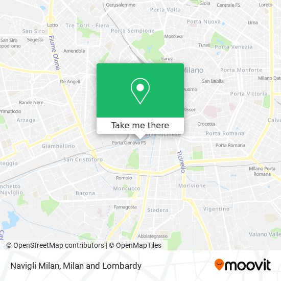 Navigli Milan map