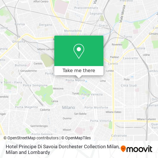 Hotel Principe Di Savoia Dorchester Collection Milan map