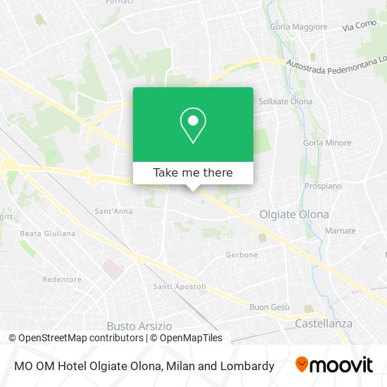 MO OM Hotel Olgiate Olona map