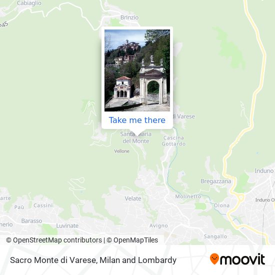 Sacro Monte di Varese map