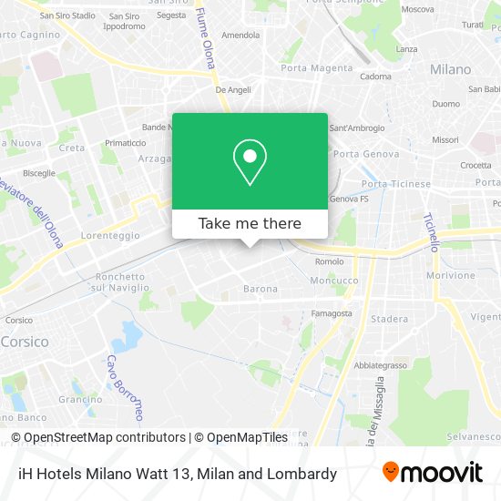 iH Hotels Milano Watt 13 map