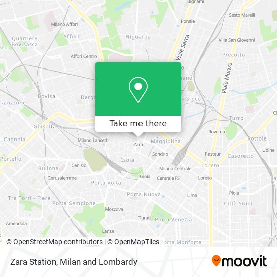 Zara Station map