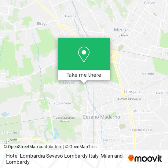 Hotel Lombardia Seveso Lombardy Italy map