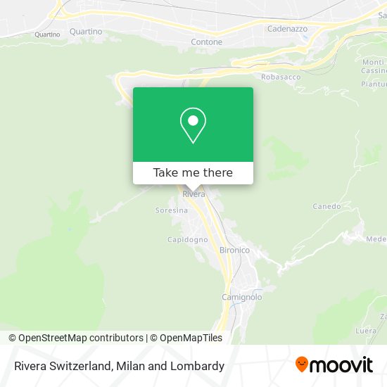 Rivera Switzerland map