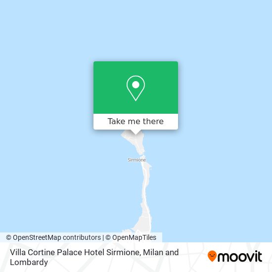 Villa Cortine Palace Hotel Sirmione map