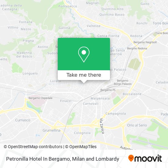 Petronilla Hotel In Bergamo map