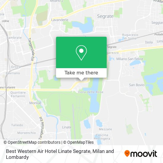 Best Western Air Hotel Linate Segrate map