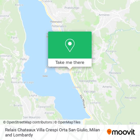 Relais Chateaux Villa Crespi Orta San Giulio map