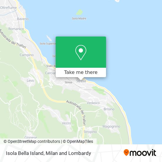 Isola Bella Island map