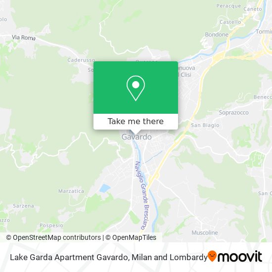 Lake Garda Apartment Gavardo map