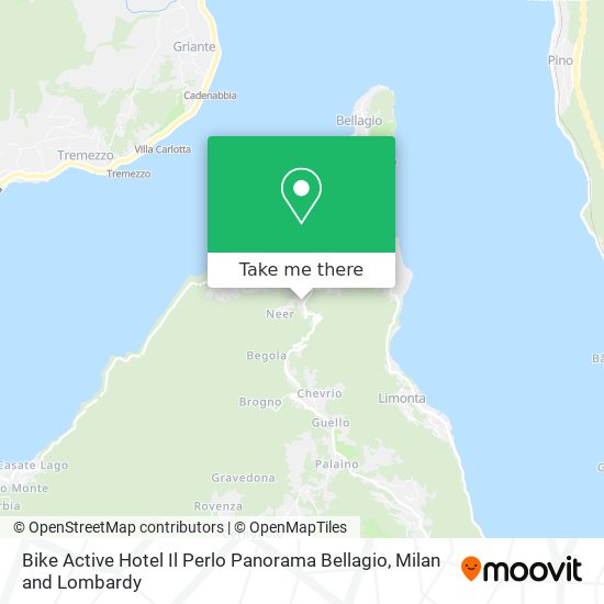 Bike Active Hotel Il Perlo Panorama Bellagio map
