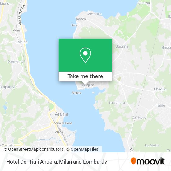 Hotel Dei Tigli Angera map