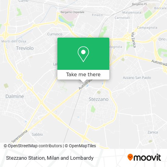 Stezzano Station map