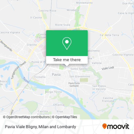 Pavia Viale Bligny map