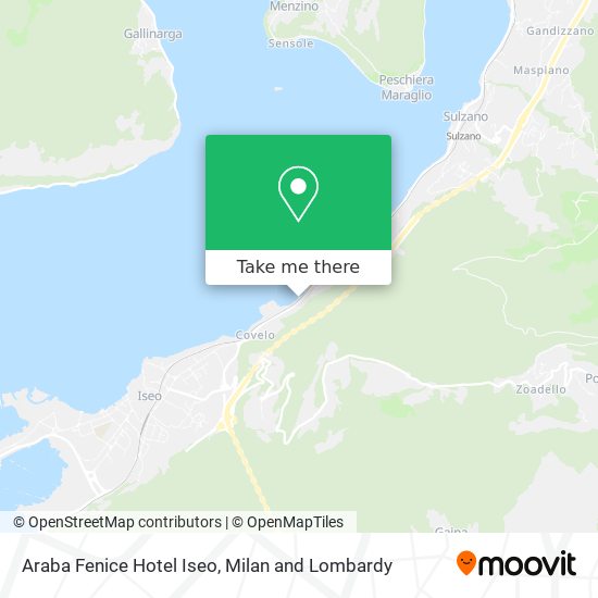 Araba Fenice Hotel Iseo map